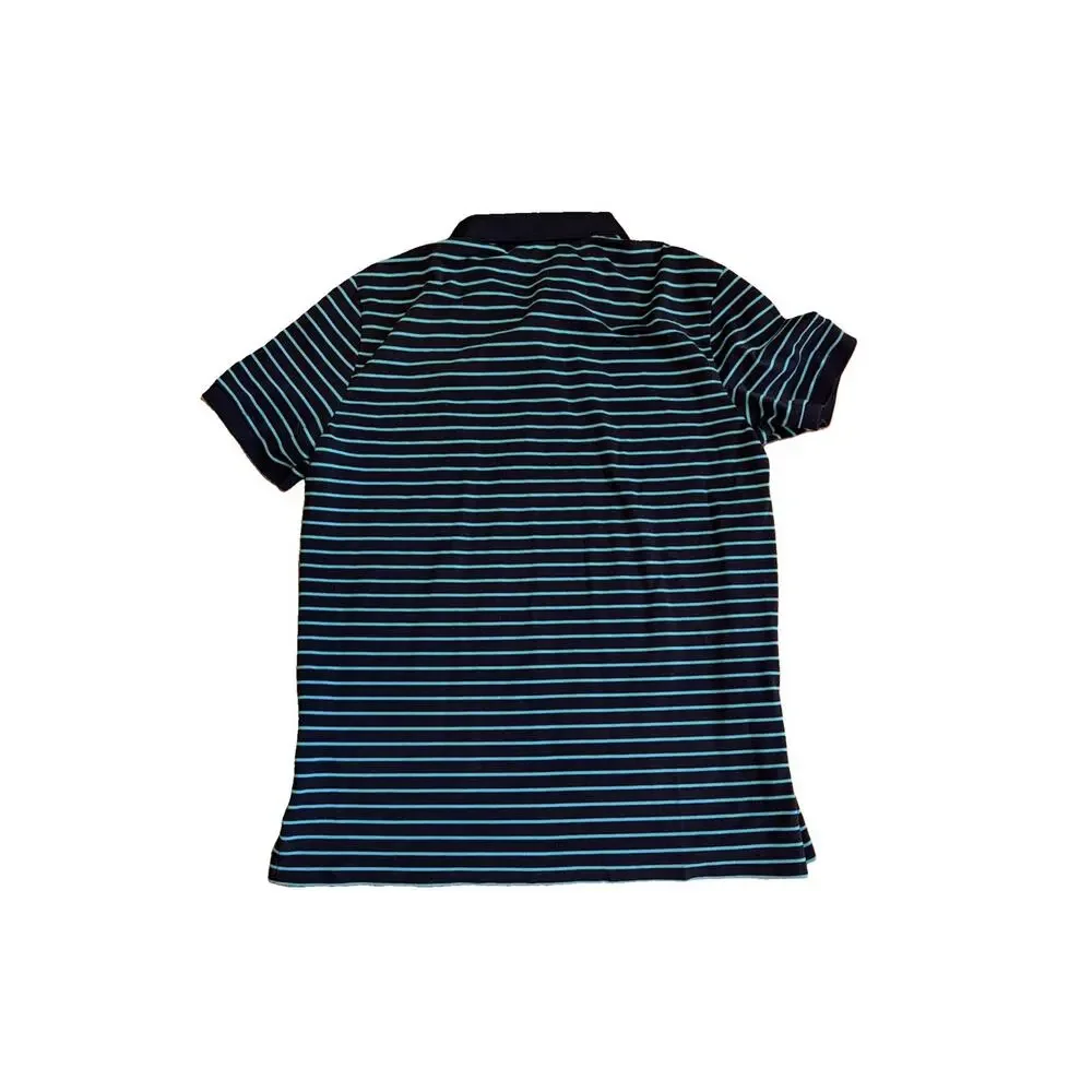 Polo Golf Ralph Lauren Performance Shirt Men’s Large Big Pony Striped Blue Polo